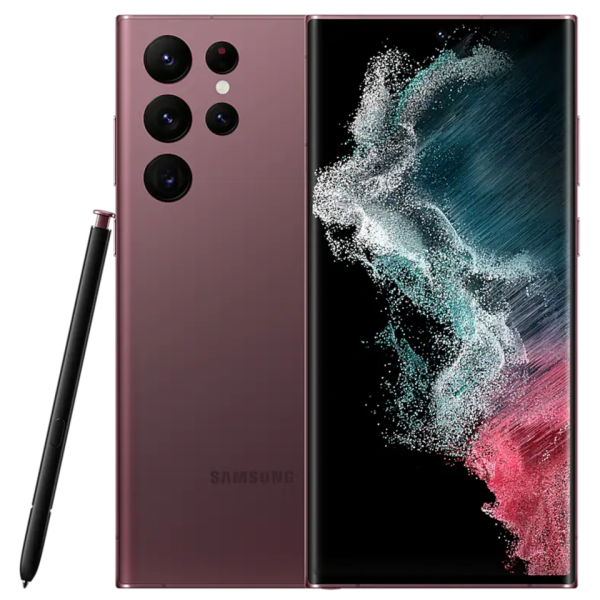 Samsung Galaxy S22 Ultra 5G in Burgundy